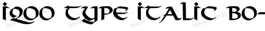 iQOO type Italic Bo字体转换